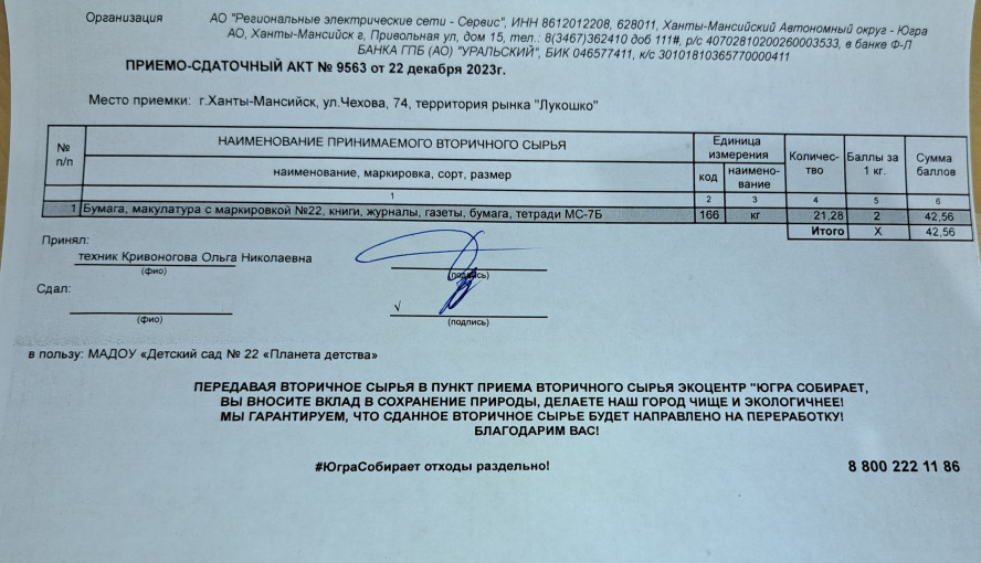В КОПИЛКУ МАДОУ "ДЕТСКИЙ САД № 22 "ПЛАНЕТА ДЕТСТВА" 42,56 БАЛЛА В КОПИЛКУ МАДОУ "ДЕТСКИЙ САД № 22 "ПЛАНЕТА ДЕТСТВА" 42,56 БАЛЛА.